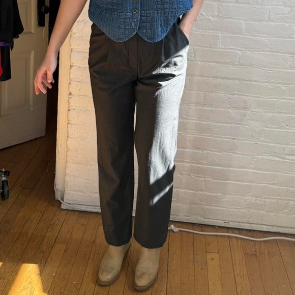 Vintage Y2K Escada Dark Grey Wool Trousers - Picture 1 of 5